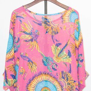 Multicolor Sheer Blouse